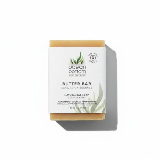 Butter Bar Natural Bar Soap 130g white background