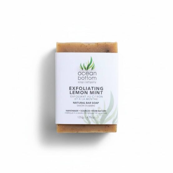 Exfoliating Lemon Mint Classic Bar white background