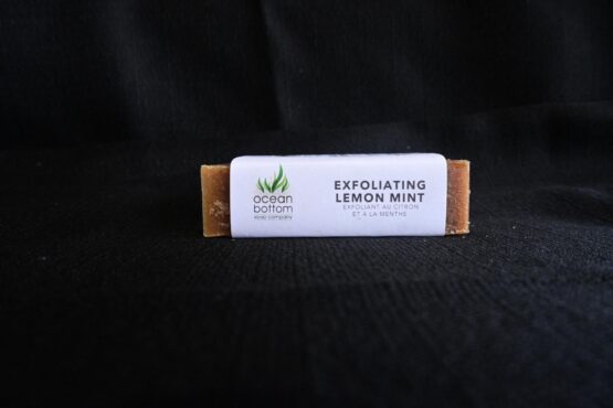 Exfoliating Lemon Mint Natural Bar Soap Side View