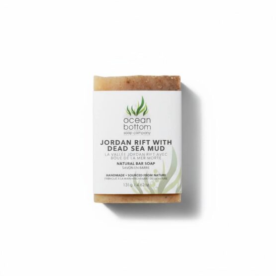 Jordan Rift with Dead Sea Mud Natural Bar Soap white background