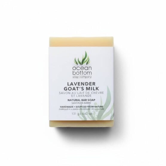 Lavender Goat's Milk Natural Bar Soap white background