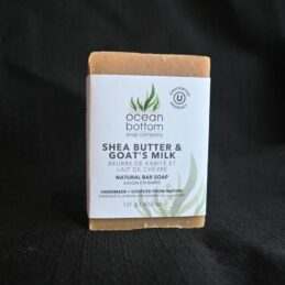 Shea Butter Goat's Milk 131 g black background