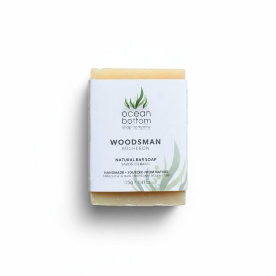 Woodsman Natural Bar Soap Classic White Background
