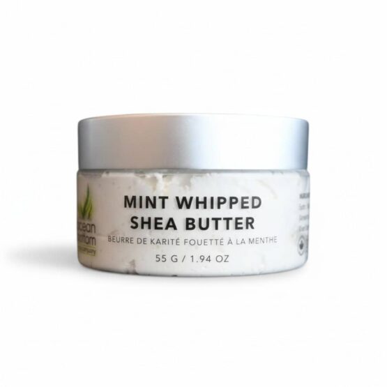 Mint Whipped Shea Butter 55g white background