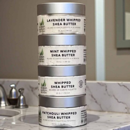 Whipped Shea Stack in bathroom