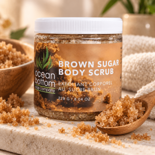 Brown Sugar Body Scrub 228g with spoon