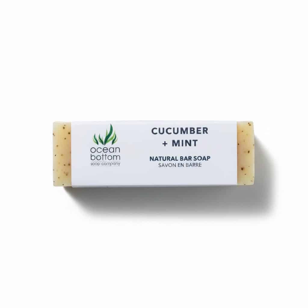 Cucumber + Mint Natural Bar Soap Side View