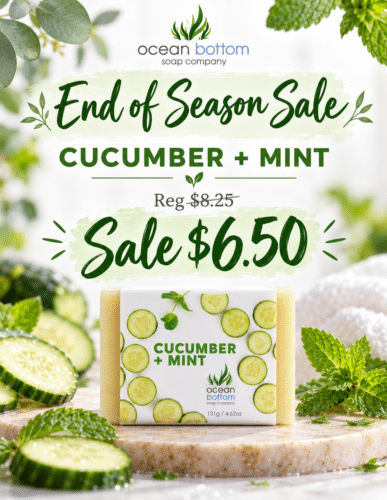 Cucumber Mint Soap Sale 