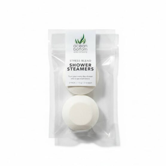 Stress Shower Steamers 2pk white background