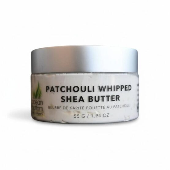 Patchouli Whipped Shea 55g white background