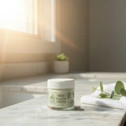 Fresh Tallow Cream 14g on counter
