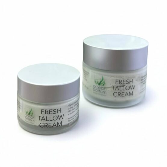 Fresh Tallow Cream both sizes white background