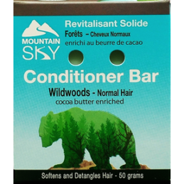 Mountain Sky Wildwoods Conditioner Bar for normal hair and beard
