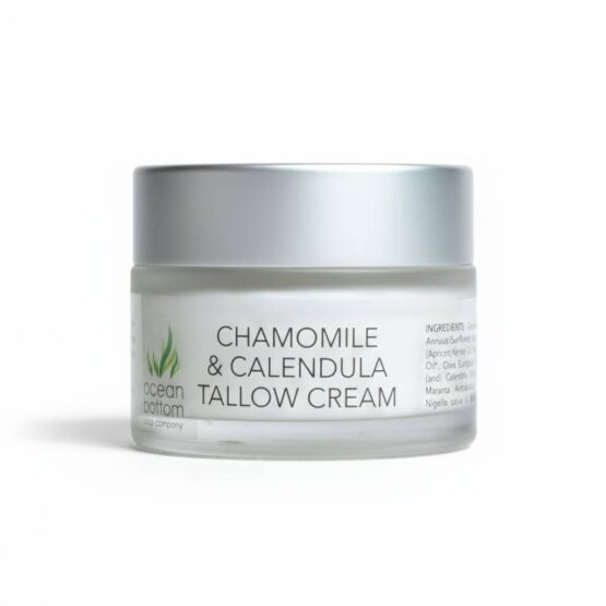 Chamomile Calendula Tallow Cream 22g white background