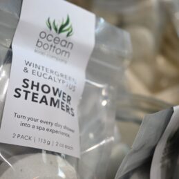 Closeup wintergreen & Eucalyptus Shower steamers