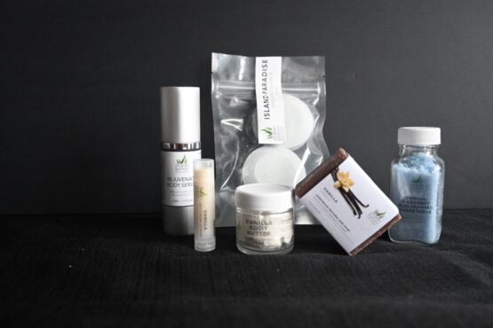 Contents of Vanilla Collection Gift Bag