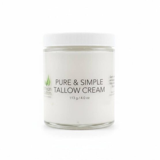 Pure & Simple Tallow Cream white background