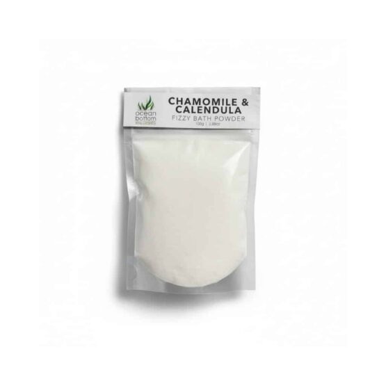 Chamomile & Calendula Fizzy Bath Powder white background