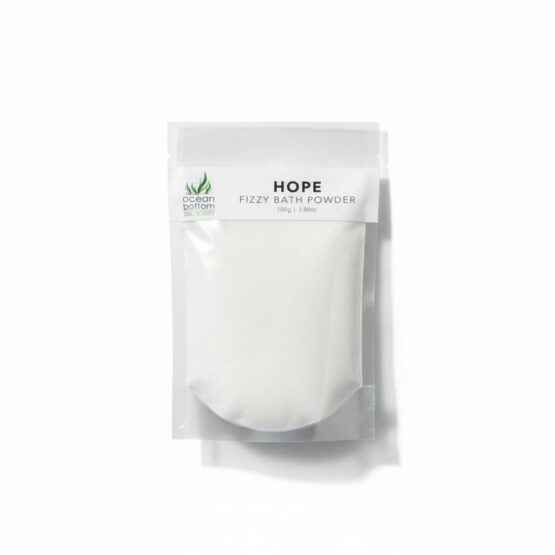 Hope Fizzy Bath Powder white background