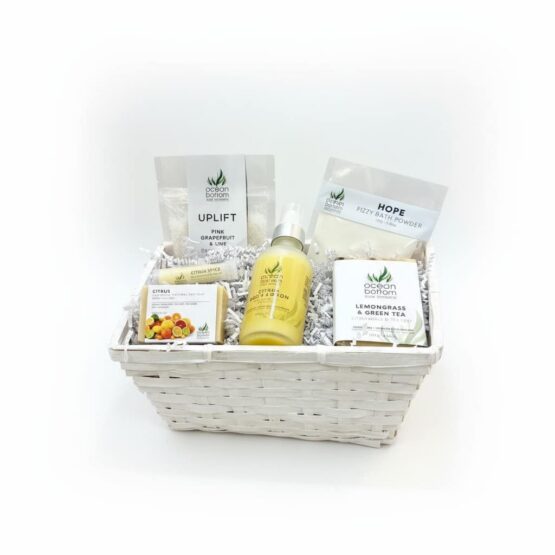 Citrus Sunshine Gift Basket White Background