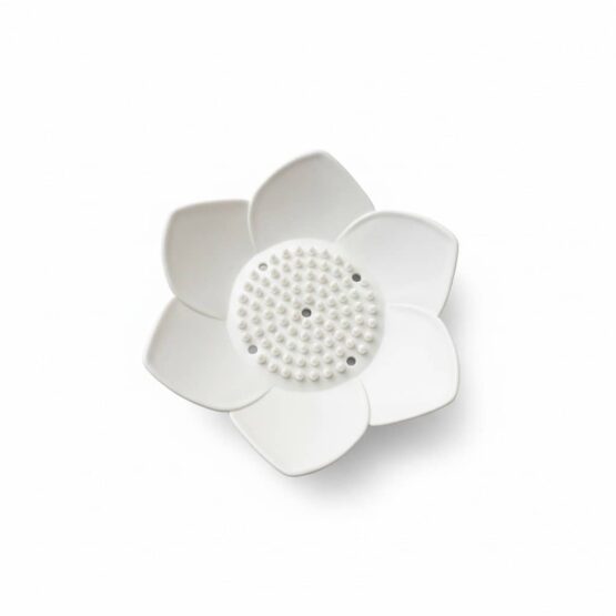 Lotus Flower Soap Dish White