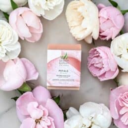 Petals Natural Bar Soap with Flowers Pink