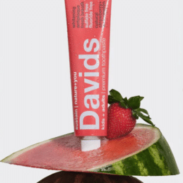 Davids kids + adults premium toothpaste / strawberry watermelon