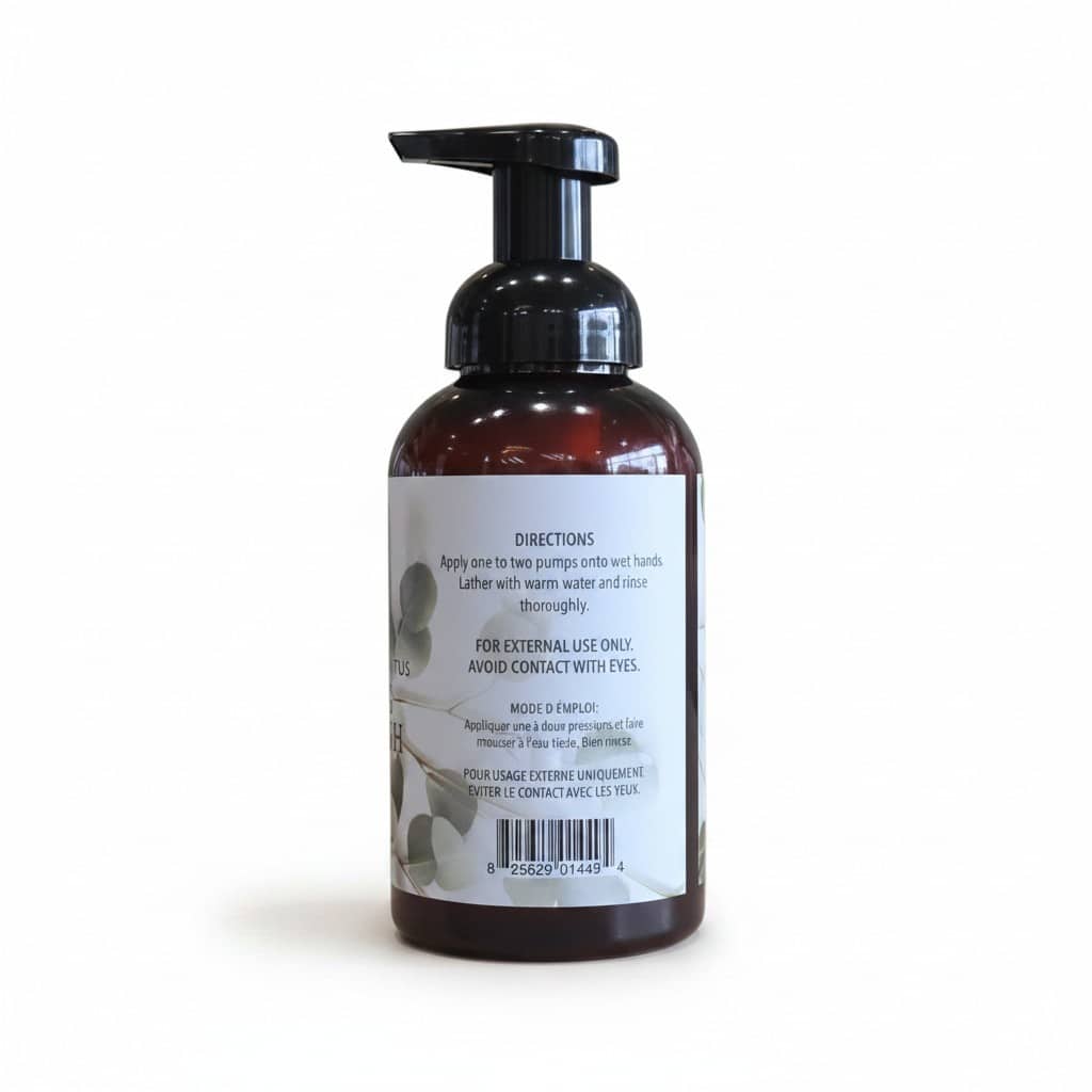 Wintergreen & Eucalyptus Foaming Hand Wash Directions